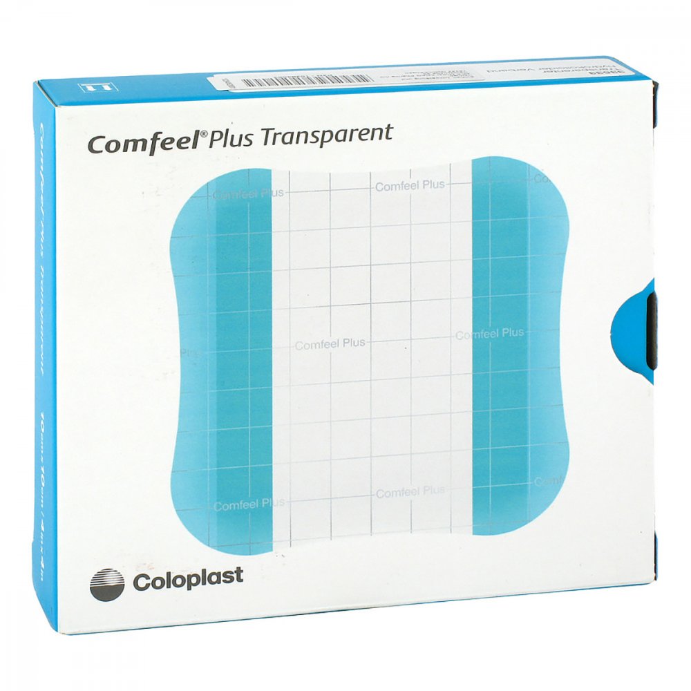 Das Produktfoto zeigt Comfeel Plus Transp.Hydrokolloidverb.10x10 Cm 3533 (10 stk) PZN 10284062