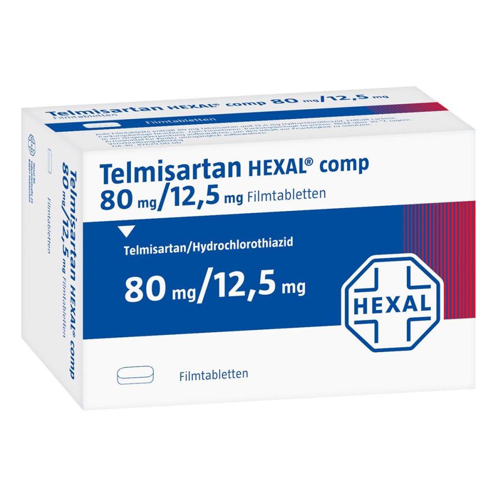 Telmisartan Hexal Comp 80 Mg/12,5 Mg Filmtabletten (98 stk)