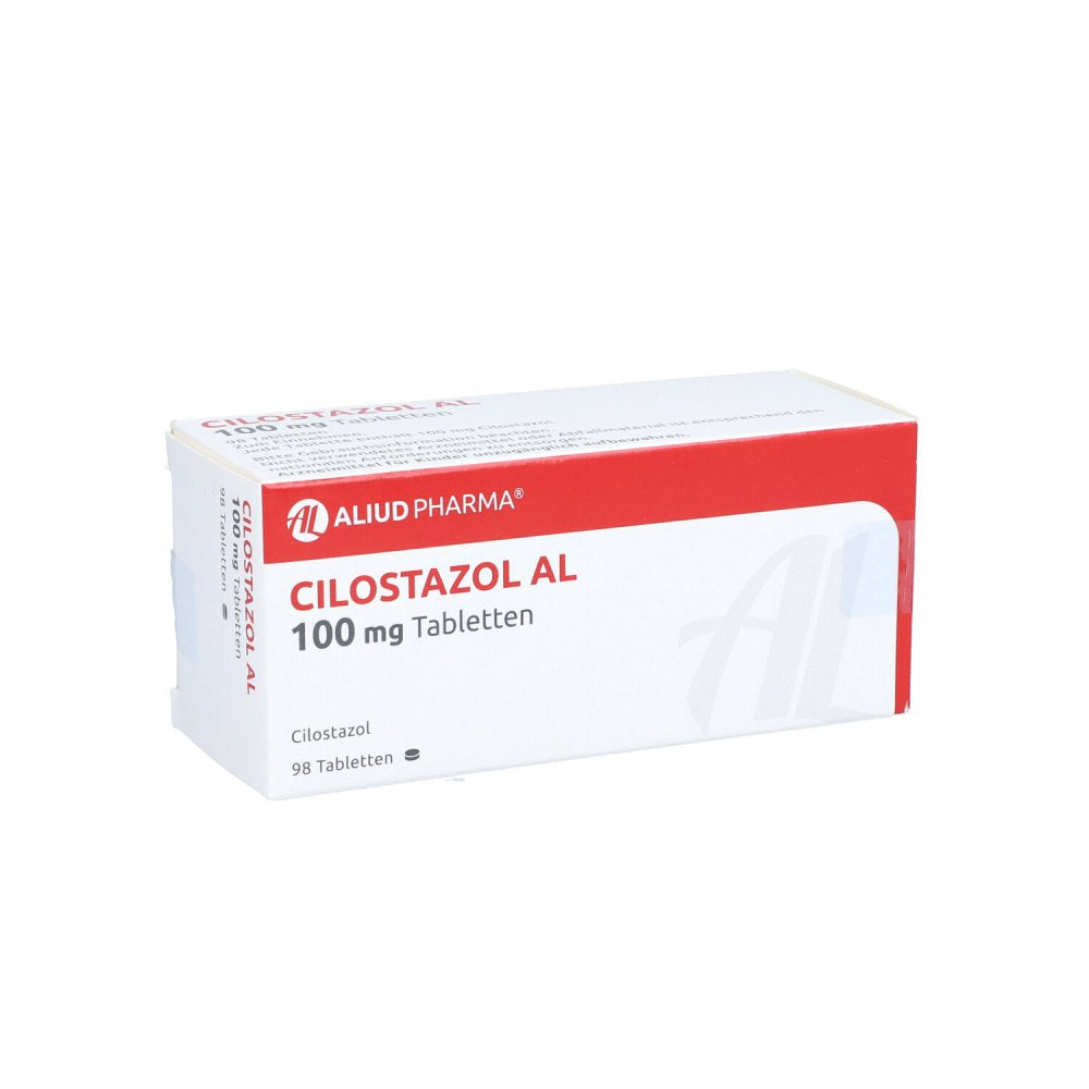 Das Produktfoto zeigt Cilostazol Al 100 Mg Tabletten (98 stk) PZN 10320728