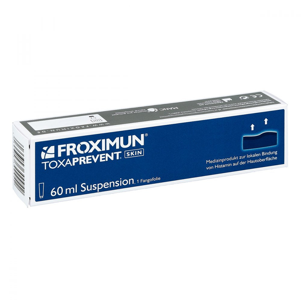 Das Produktfoto zeigt Froximun Toxaprevent Skin Suspension (60 ml) PZN 10391154
