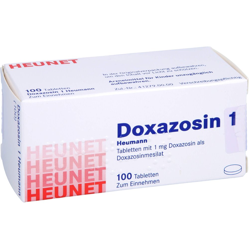 Das Produktfoto zeigt Doxazosin 1 Heumann Tabl.Heunet (100 stk) PZN 10408328