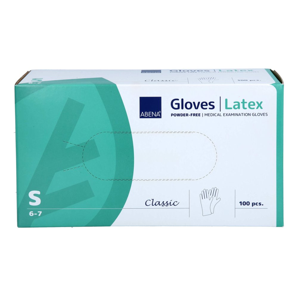 Latex-Handschuhe Classic Unster.Puderfrei S Natur (100 stk)