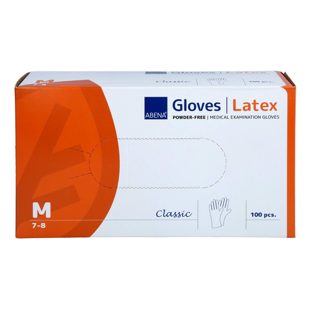 Latex-Handschuhe Classic Unster.Puderfrei M Natur (100 stk)