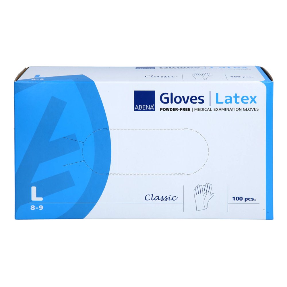 Latex-Handschuhe Classic Unster.Puderfrei L Natur (100 stk)
