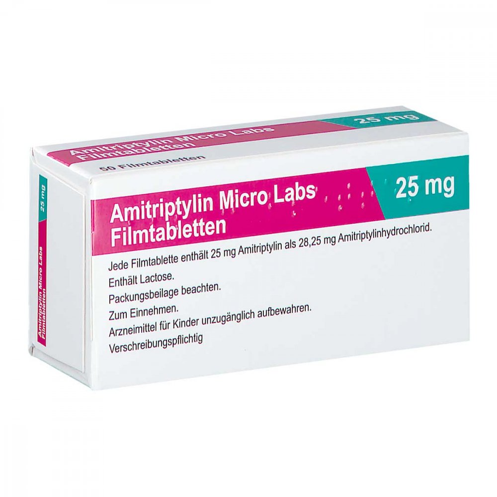 Amitriptylin Micro Labs 25 Mg Filmtabletten (50 stk)