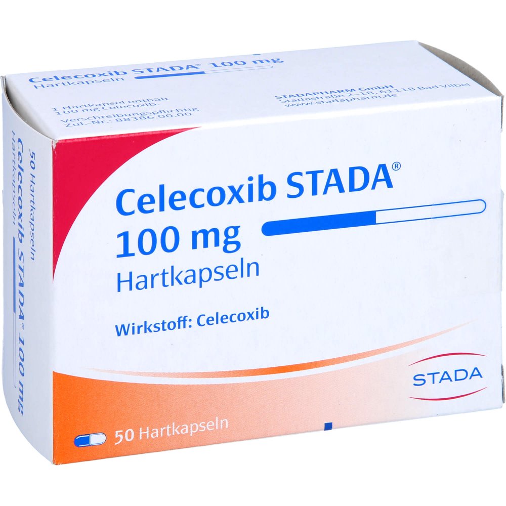Das Produktfoto zeigt Celecoxib Stada 100 Mg Hartkapseln (50 stk) PZN 10525057
