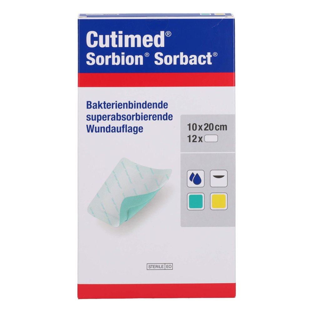 Cutimed Sorbion Sorbact Wundauflage 10x20 Cm (12 stk)