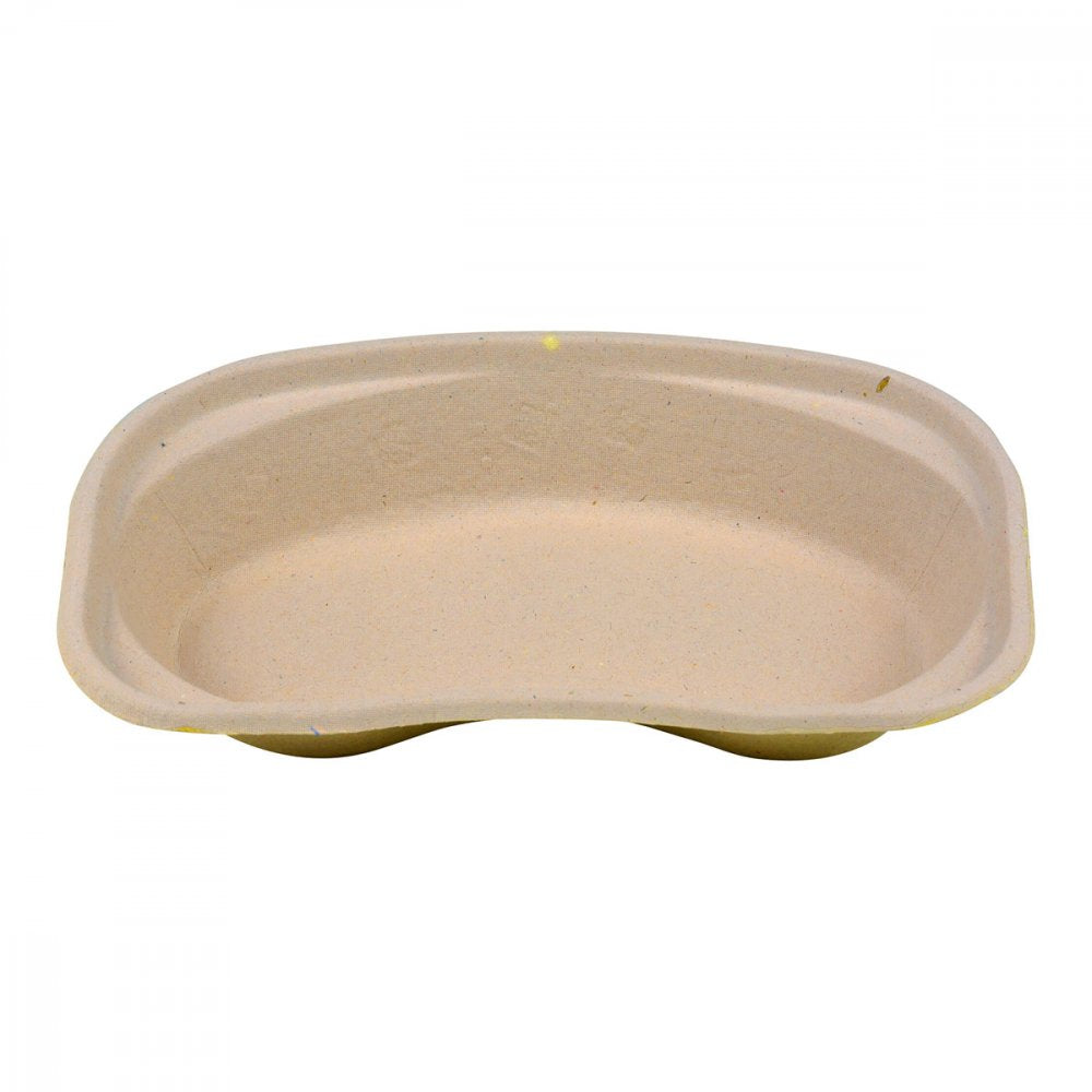 Das Produktfoto zeigt Nierenschale Pappe 48x150x255 Mm Grau (10 stk) PZN 10545189