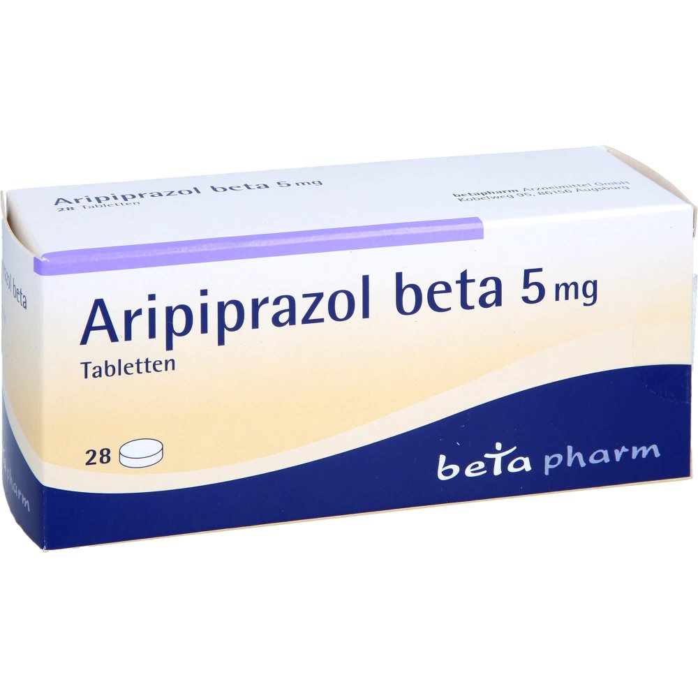 Das Produktfoto zeigt Aripiprazol Beta 5 Mg Tabletten (28 stk) PZN 10784304