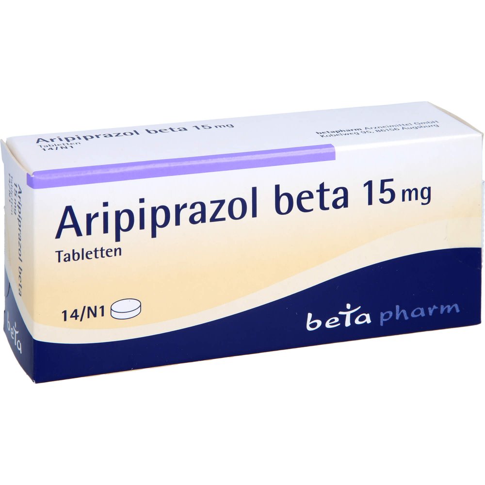 Das Produktfoto zeigt Aripiprazol Beta 15 Mg Tabletten (14 stk) PZN 10784445