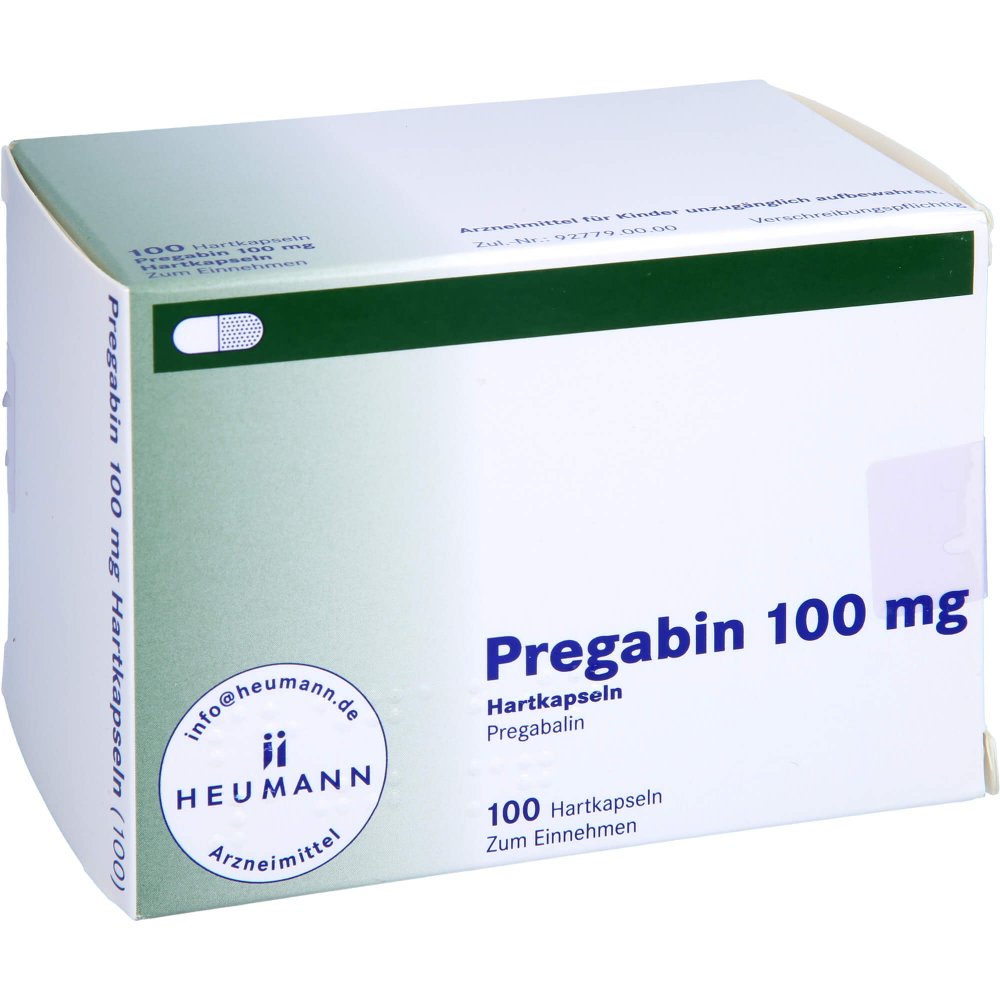 Das Produktfoto zeigt Pregabin 100 Mg Hartkapseln (100 stk) PZN 10785798