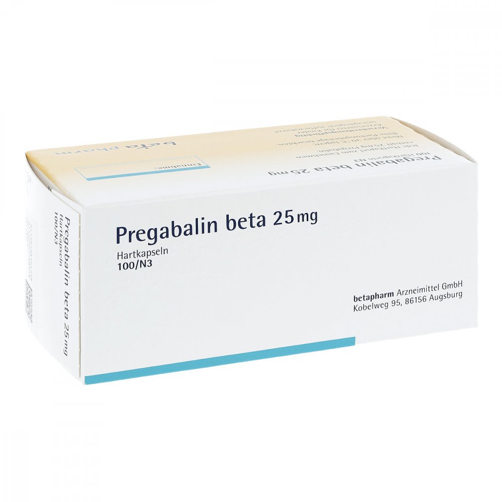 Pregabalin Beta 25 Mg Hartkapseln (100 stk)