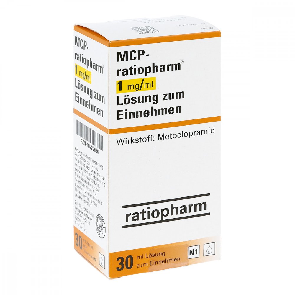 Mcp-Ratiopharm 1 Mg/Ml Lösung Zum Einnehmen (30 ml)