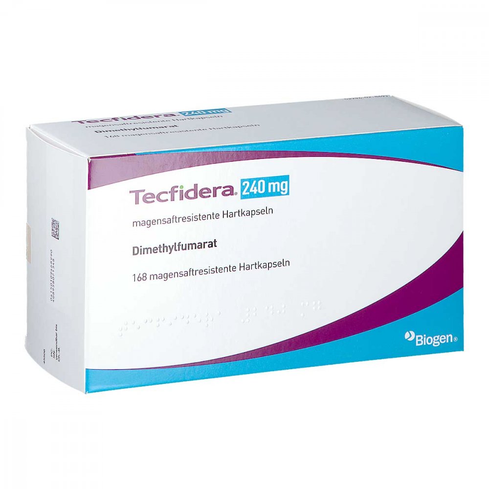 Das Produktfoto zeigt Tecfidera 240 Mg 12 Wochen Magensaftres.Hartkaps. (168 stk) PZN 10946899