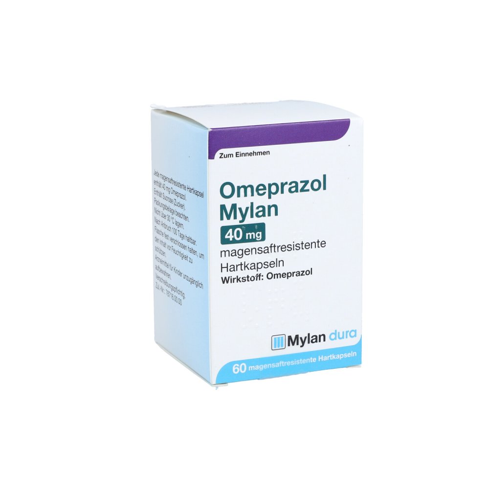 Omeprazol Mylan 40 Mg Magensaftresist.Hartkapseln (60 stk)