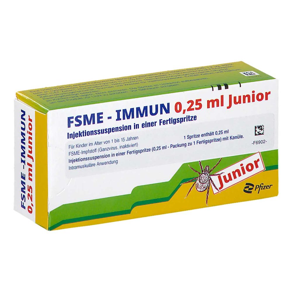 Fsme-Immun 0,25 Ml Junior Injek.Sus.I.E.Fertigspr. (1 stk)