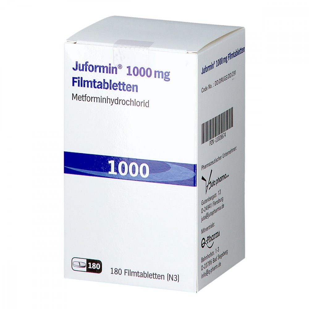 Juformin 1.000 Mg Filmtabletten (180 stk)