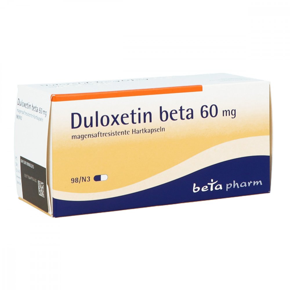 Duloxetin Beta 60 Mg Magensaftresistente Hartkaps. (98 stk)