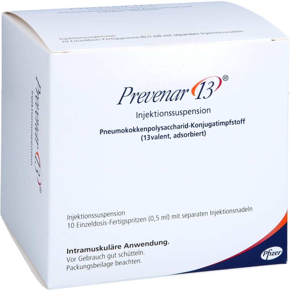 Prevenar 13 Injektionssuspension I.E.Fertigspritze (10 stk)