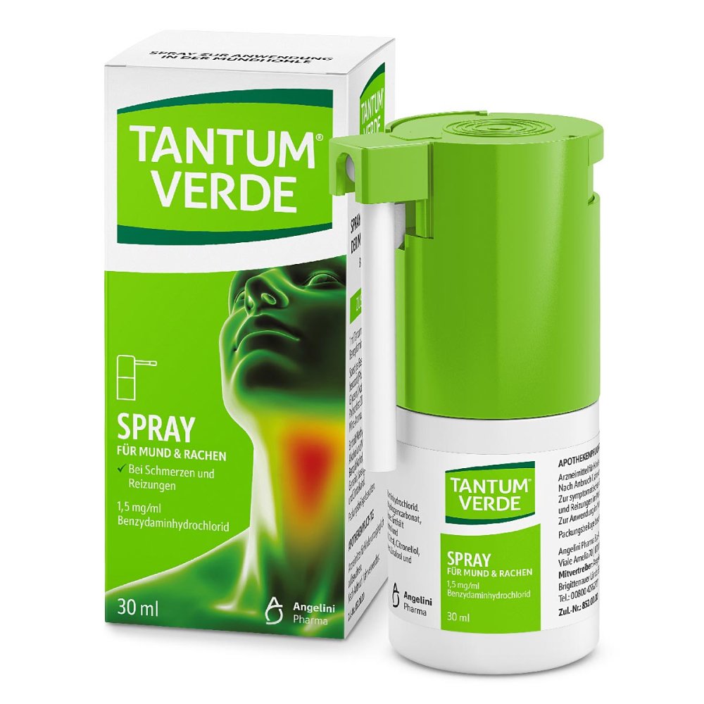 Tantum Verde 1,5 Mg/Ml Spray Z.Anwen.I.D.Mundhöhle (30 ml)