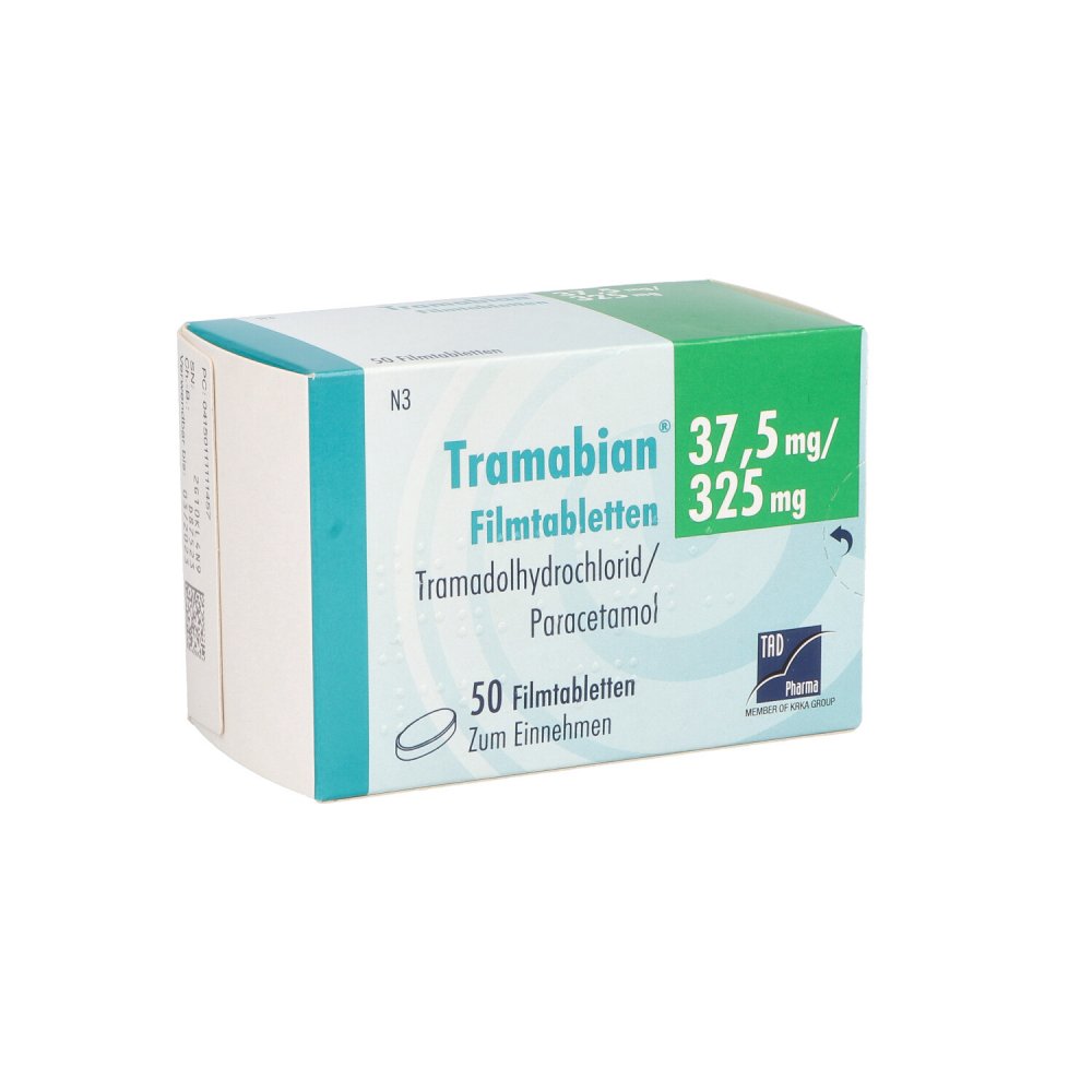 Tramabian 37,5 Mg/325 Mg Filmtabletten (50 stk)