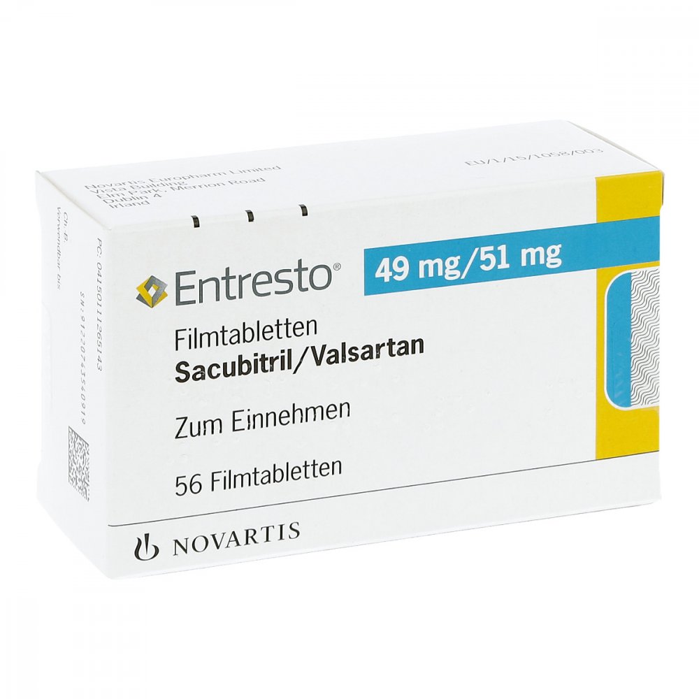 Entresto 49 Mg/51 Mg Filmtabletten (56 stk)