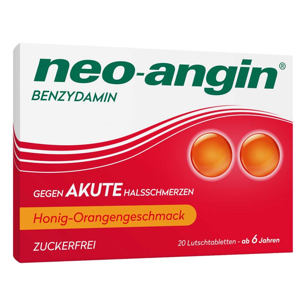 Neo-Angin Benzydamin Akute Halsschmerz.Honig-Oran. (20 stk)