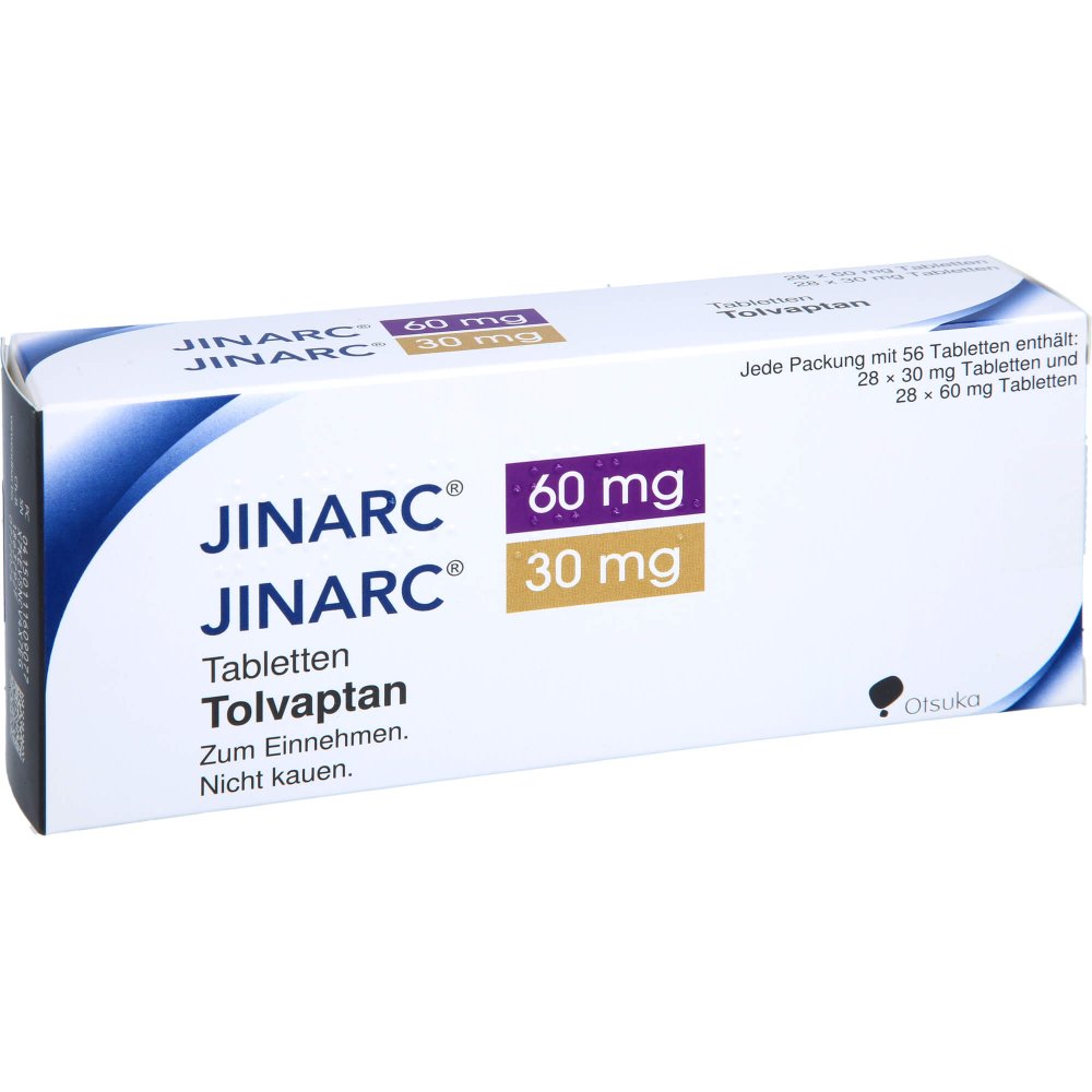 Das Produktfoto zeigt Jinarc 60 Mg + 30 Mg Tabletten (56 stk) PZN 11160907