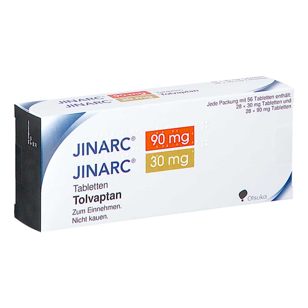 Das Produktfoto zeigt Jinarc 90 Mg + 30 Mg Tabletten (56 stk) PZN 11160913