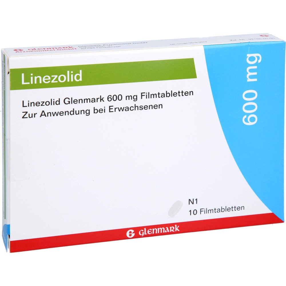 Linezolid Glenmark 600 Mg Filmtabletten (10 stk)