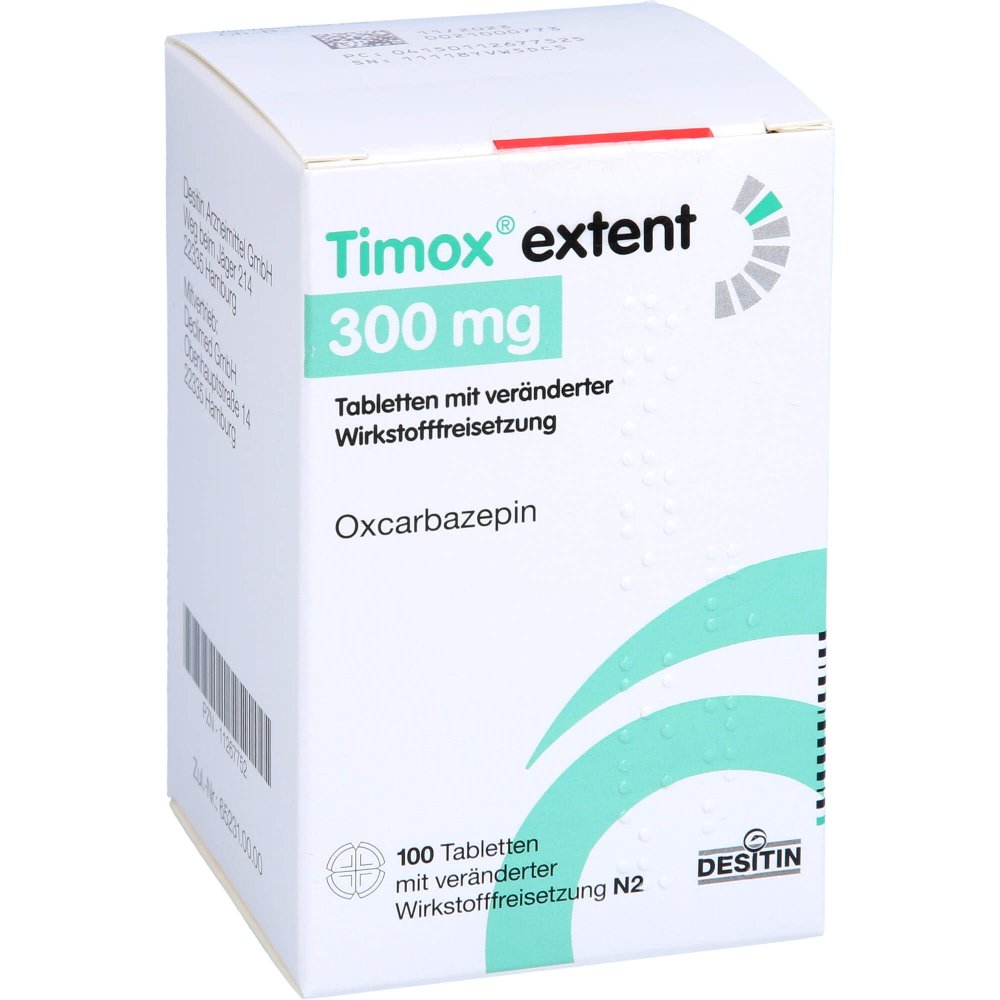 Das Produktfoto zeigt Timox Extent 300 Mg Tab.M.Veränd.Wirkst.-Frs. (100 stk) PZN 11267752