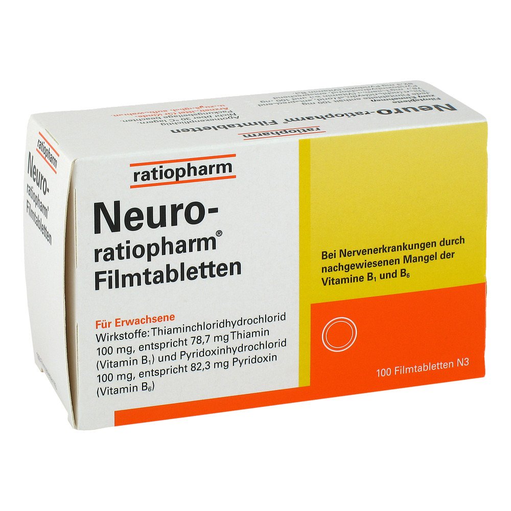 Das Produktfoto zeigt Neuro-Ratiopharm Filmtabletten (100 stk) PZN 11279258