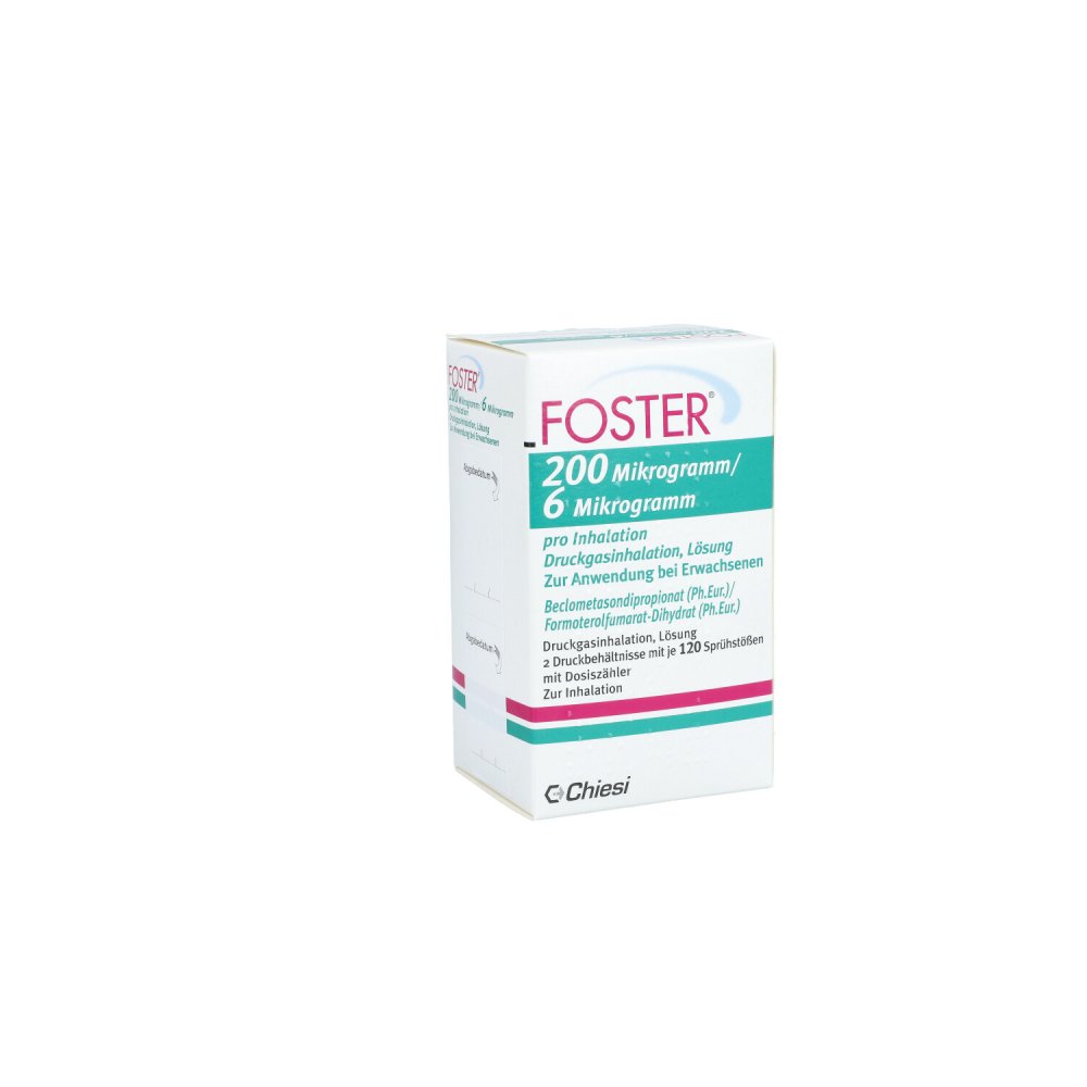 Foster 200/6 Μg 120 Hub Dosieraerosol (2 stk)