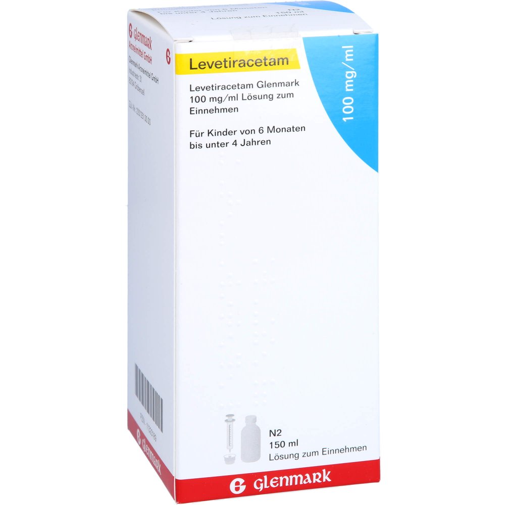 Levetiracetam Glenmark 100 Mg/Ml Lse 3ml Dos.Spr. (150 ml)