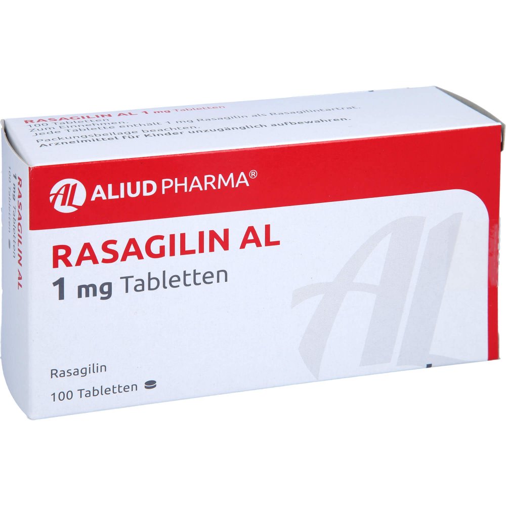Das Produktfoto zeigt Rasagilin Al 1 Mg Tabletten (100 stk) PZN 11335732