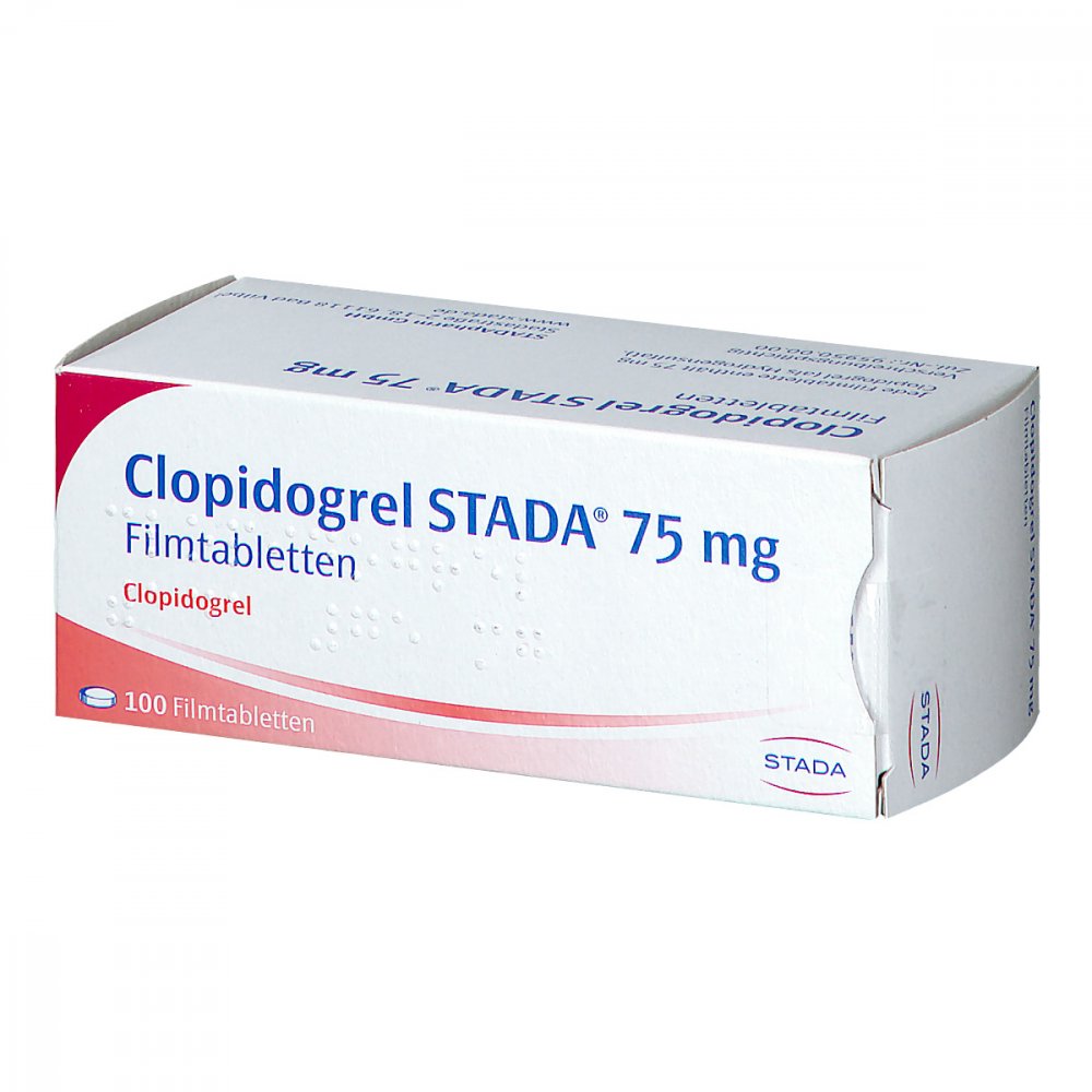 Clopidogrel Stada 75 Mg Filmtabletten (100 stk)