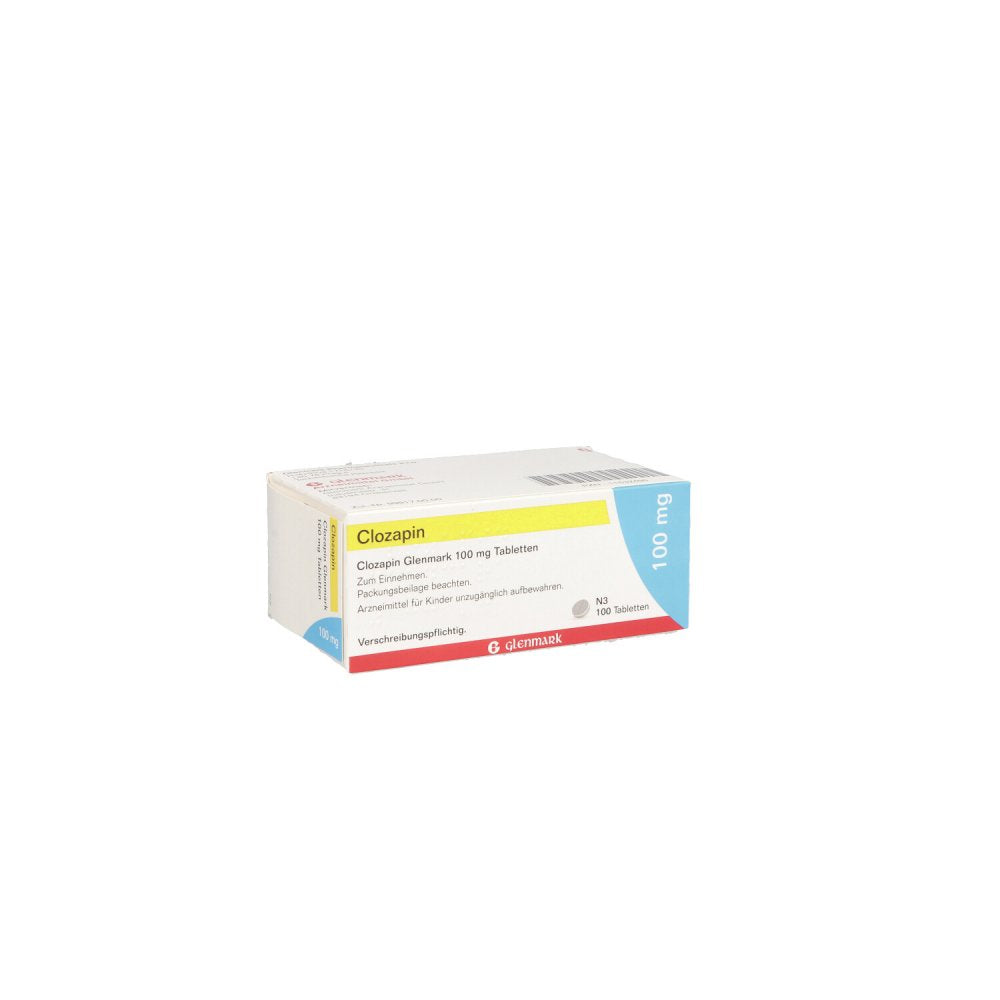 Das Produktfoto zeigt Clozapin Glenmark 100 Mg Tabletten (100 stk) PZN 11532496