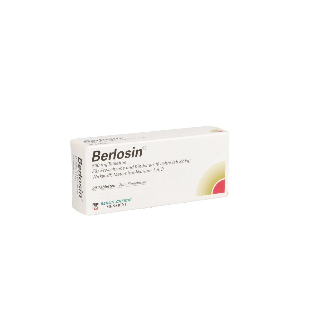 Das Produktfoto zeigt Berlosin Tabletten (20 stk) PZN 11557680