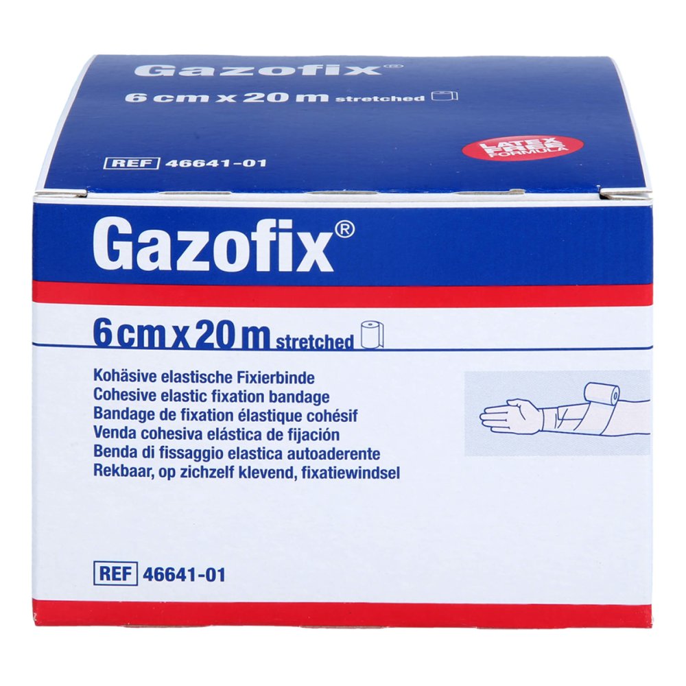 Gazofix Fixierbinde Kohäsiv 6 Cmx20 M (1 stk)