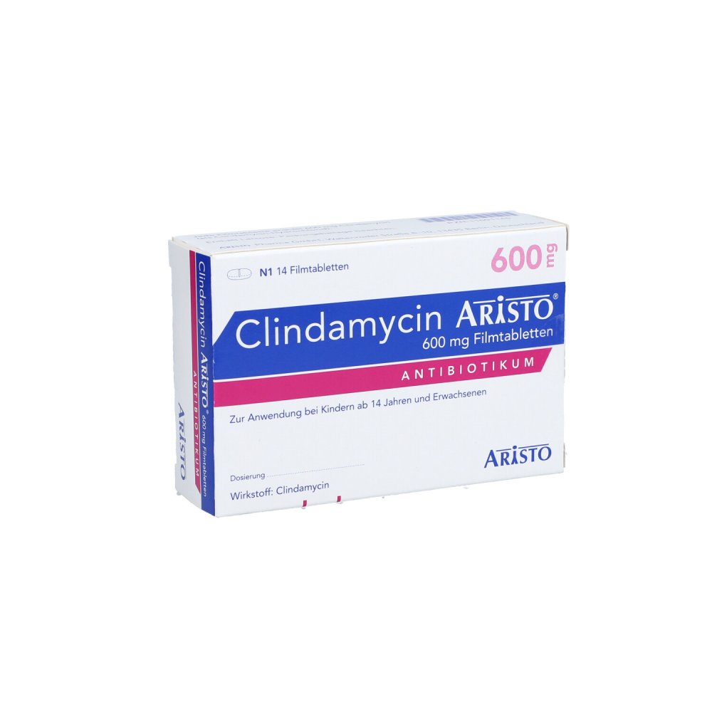 Clindamycin Aristo 600 Mg Filmtabletten (14 stk)