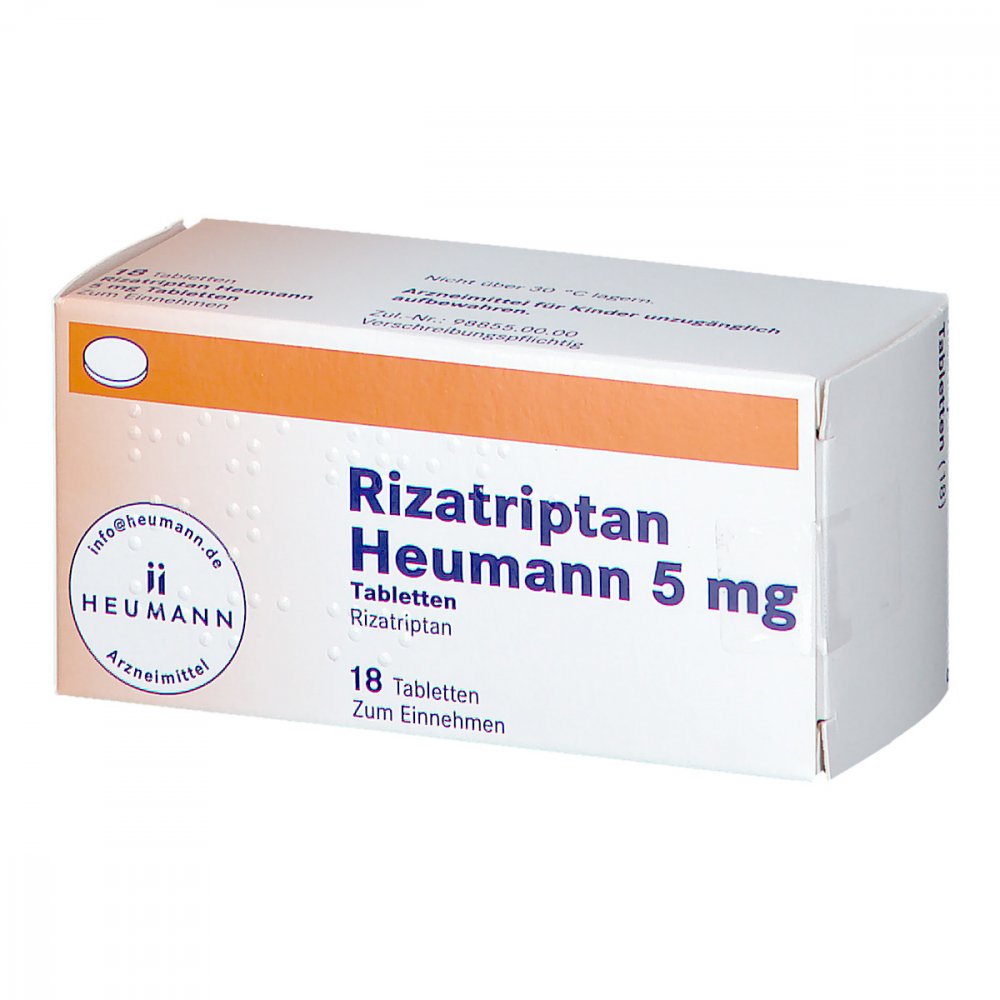 Rizatriptan Heumann 5 Mg Tabletten (18 stk)