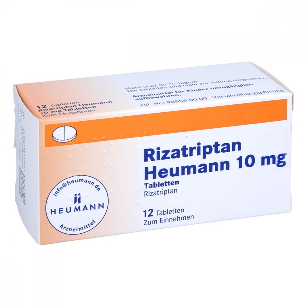 Rizatriptan Heumann 10 Mg Tabletten (12 stk)
