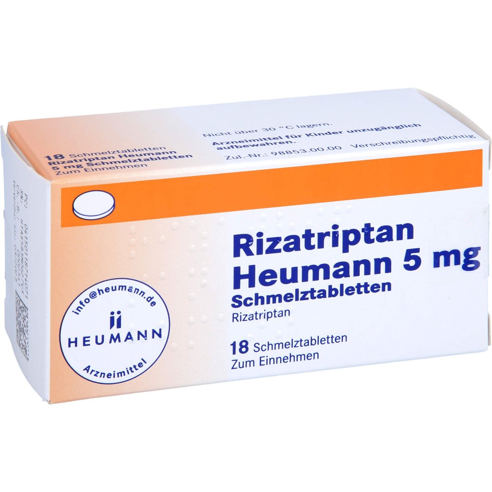 Rizatriptan Heumann 5 Mg Schmelztabletten (18 stk)