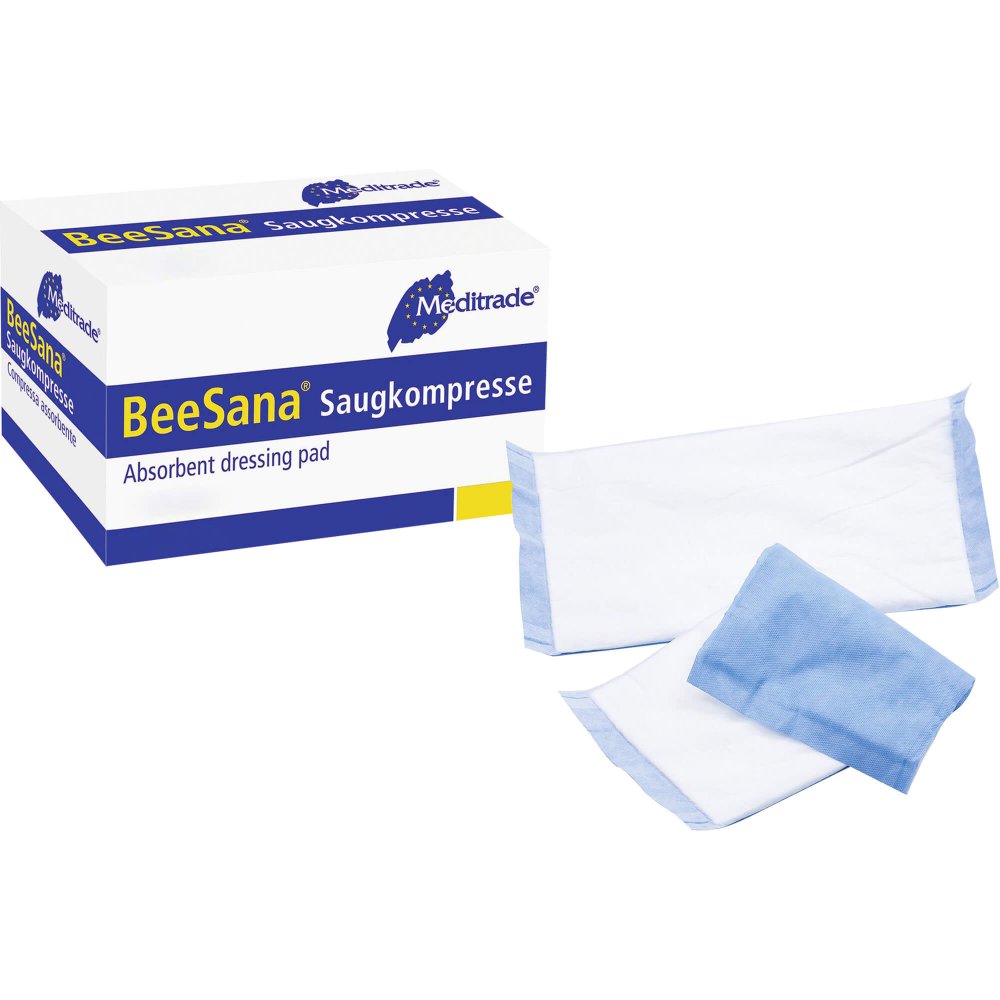 Das Produktfoto zeigt Beesana Saugkompressen Unsteril 20x30 Cm (25 stk) PZN 12146631