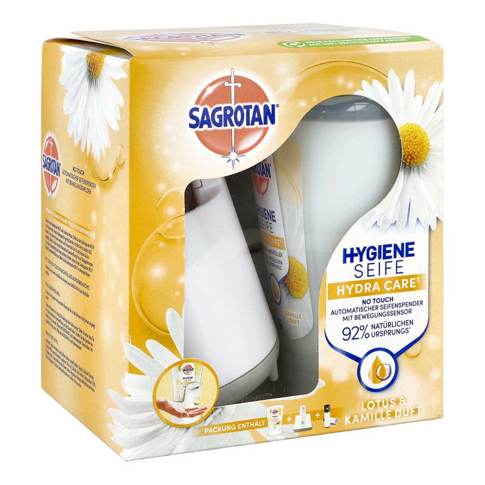 Das Produktfoto zeigt Sagrotan No-Touch Seifenspender (1 stk) PZN 12309458