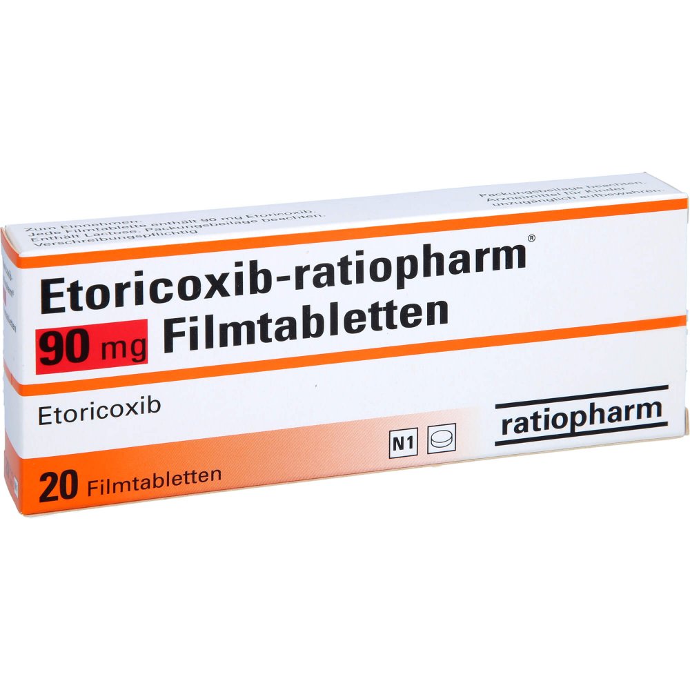Etoricoxib-Ratiopharm 90 Mg Filmtabletten (20 stk)