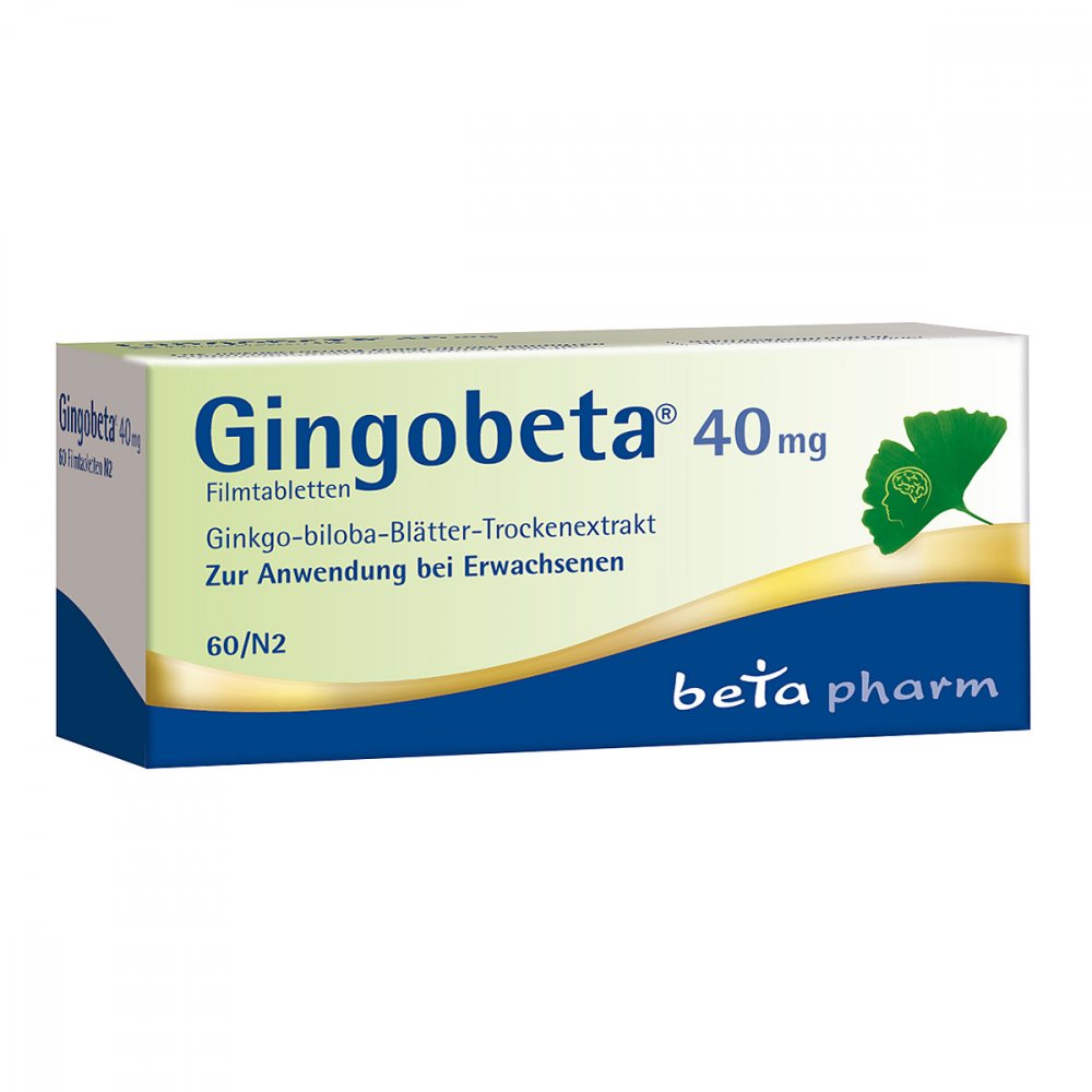 Gingobeta 40 Mg Filmtabletten (60 stk)