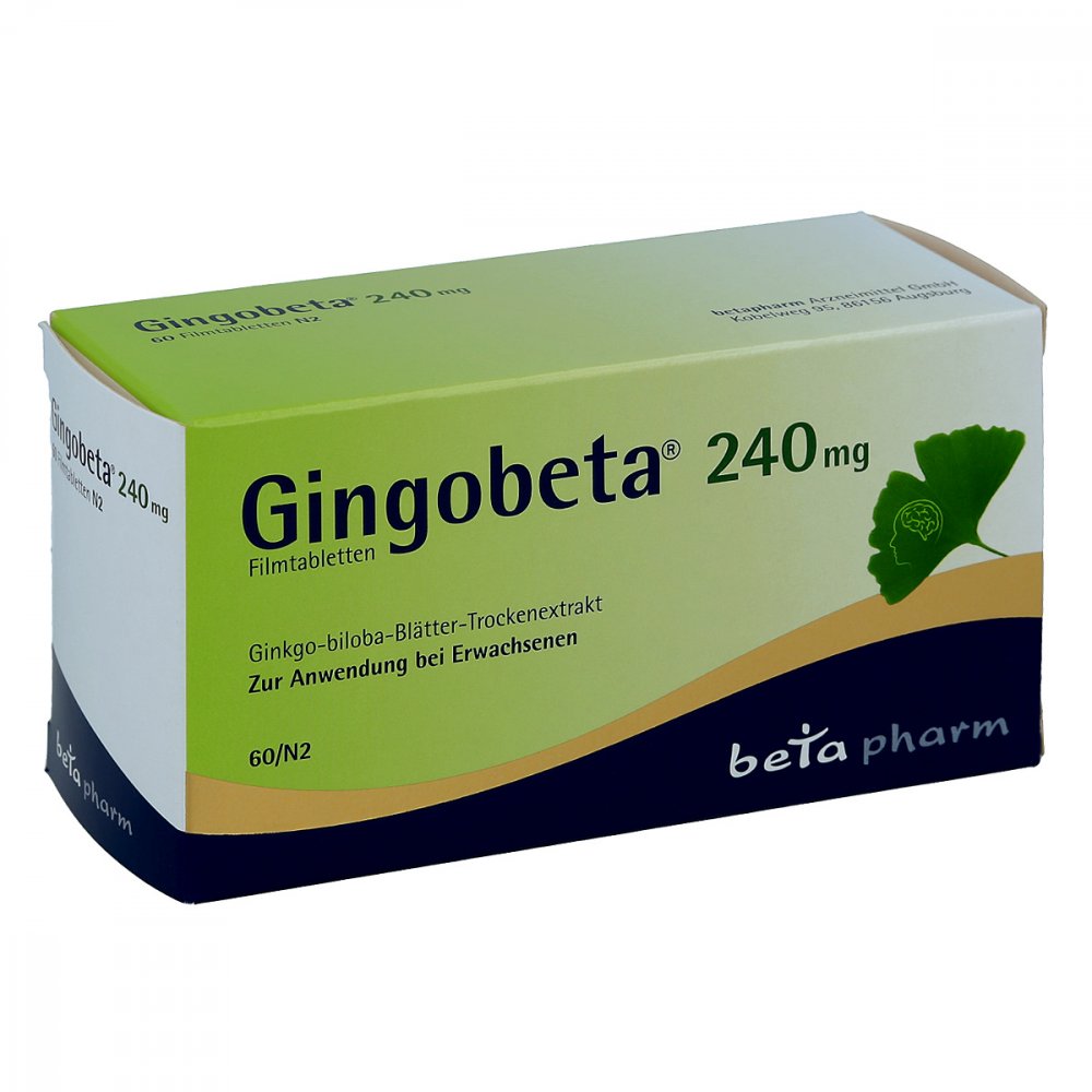 Gingobeta 240 Mg Filmtabletten (60 stk)