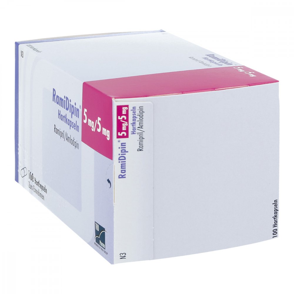 Ramidipin 5 Mg/5 Mg Hartkapseln (100 stk)