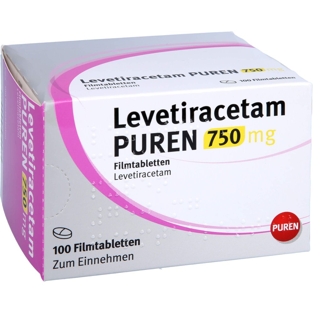 Levetiracetam Puren 750 Mg Filmtabletten (100 stk)